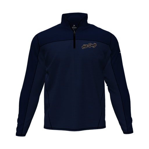 [CUS-DFW-QTRZ-PER-LSL-NVY-AS-LOGO2] Quarter Zip Pullover (Adult S, Navy, Logo 2)