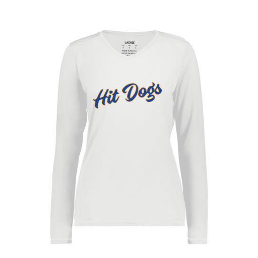 [6847.005.XS-LOGO3] Women's SoftTouch Long Sleeve (Female Adult XS, White, Logo 3)