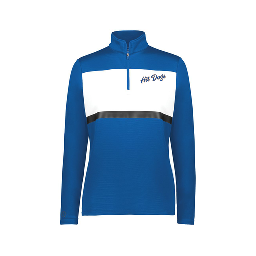 [222791.280.XS-LOGO3] Ladies Bold 1/4 Zip Pullover (Female Adult XS, Royal, Logo 3)