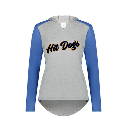 [6902.28V.XS-LOGO2] Ladies Vintage Hoodie (Female Adult XS, Royal, Logo 2)