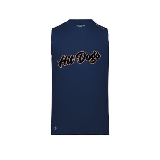 [222593.065.S-LOGO2] Men's CoolDry TankTop (Adult S, Navy, Logo 2)