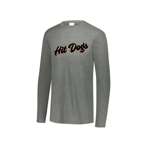 [FTLCUBGY-YS-LOGO2] Decker Youth Tri-Blend T-Shirt - Long Sleeve (Youth S, Gray, Logo 2)