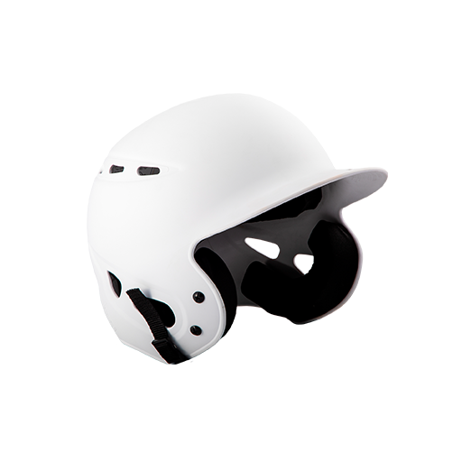 [DGR-HELM-REB-WH-Y0] Rebel Batting Helmet (YOUTH-BELT, White, None)
