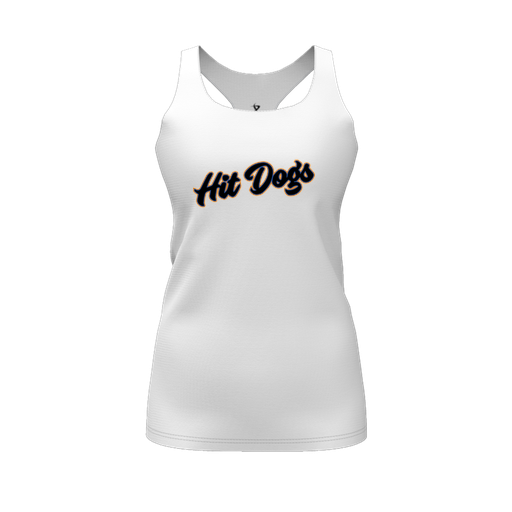[CUS-DFW-RCBK-PER-WHT-FYS-LOGO2] Racerback Tank Top (Female Youth S, White, Logo 2)