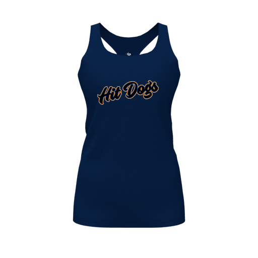 [FT0TRBNV-FYS-LOGO2] Decker Racerback Tank Top (Female Youth S, Navy, Logo 2)