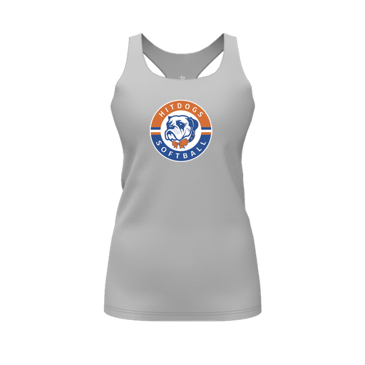 [FT0TRBGY-FYS-LOGO1] Decker Racerback Tank Top (Female Youth S, Gray, Logo 1)