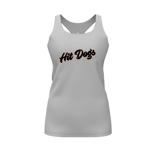 [FT0TRBGY-FYS-LOGO2] Decker Racerback Tank Top (Female Youth S, Gray, Logo 2)