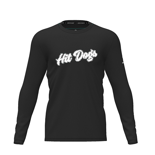 [CUS-DRIF-TEES-PER-CNK-LSL-BLK-YXS-LOGO2] Dri Fit Performance T-Shirt (Youth XS, Black, Logo 2, Long Sleeve)