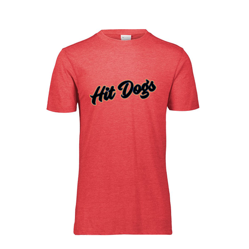 [FTSCUBRD-YS-LOGO2] Decker Youth Tri-Blend T-Shirt - Short Sleeve (Youth S, Red, Logo 2)