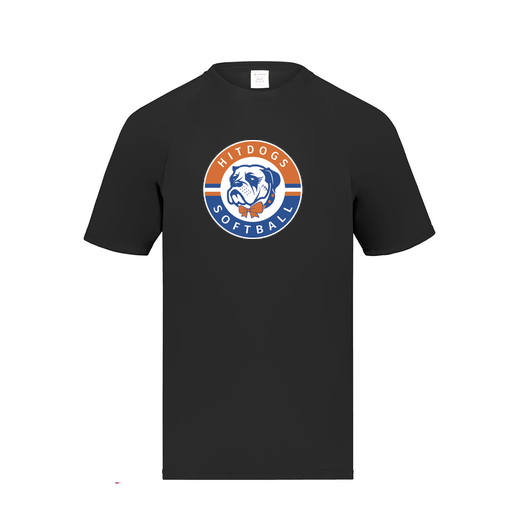 [2791.080.S-LOGO1] Youth Smooth Sport T-Shirt (Youth S, Black, Logo 1)