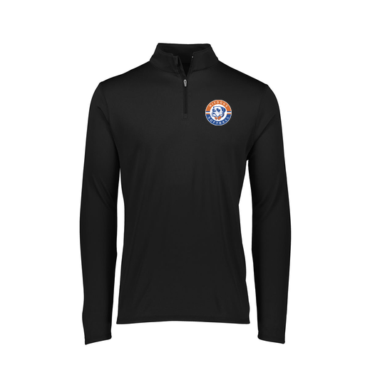 [2787.080.XS-LOGO1] Ladies Dri Fit 1/4 Zip Shirt (Female Adult XS, Black, Logo 1)