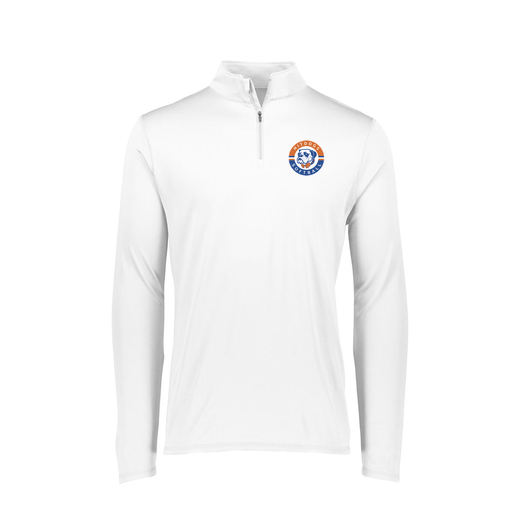 [FTLQFLWH-FAXS-LOGO1] Decker Women's Flex-Lite 1/4 Zip Shirt (Female Adult XS, White, Logo 1)