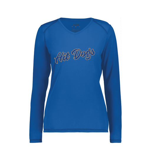 [6847.060.XS-LOGO3] Women's SoftTouch Long Sleeve (Female Adult XS, Royal, Logo 3)