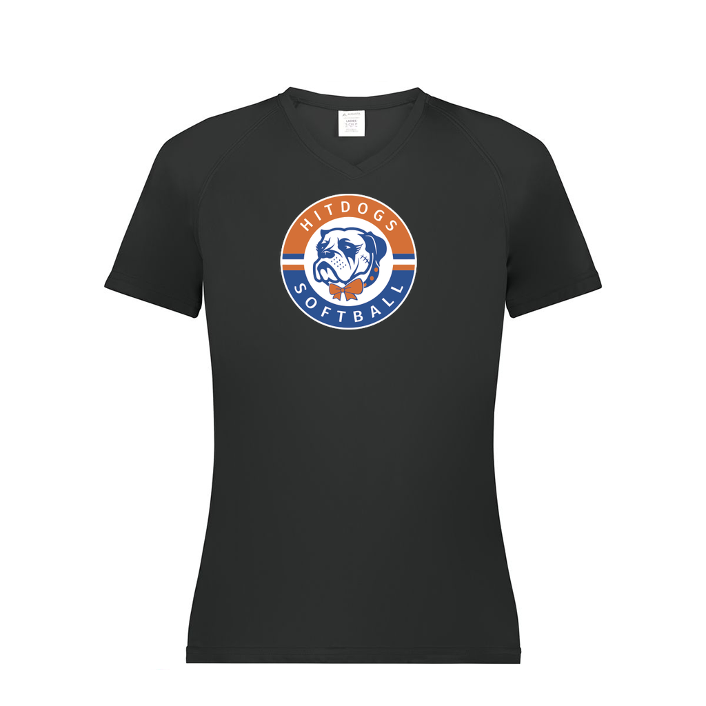 Ladies Smooth Sport V-Neck T-Shirt