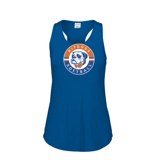 [3078.U55.S-LOGO1] Ladies Tri Blend Tank Top (Female Adult S, Royal, Logo 1)