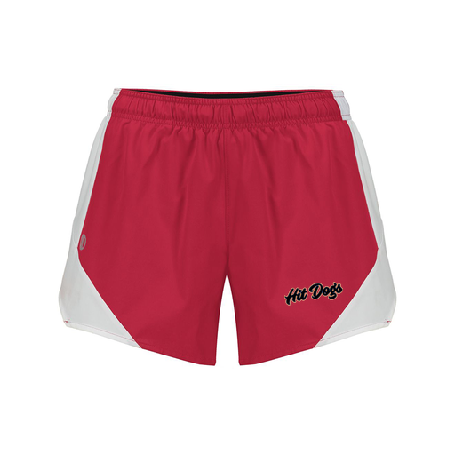 [229489.H01.S-LOGO2] Girls Olympus Shorts (Female Youth S, Red, Logo 2)