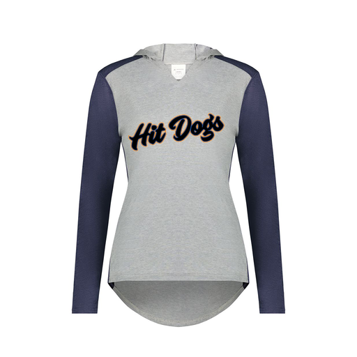 [6902.29V.XS-LOGO2] Ladies Vintage Hoodie (Female Adult XS, Navy, Logo 2)