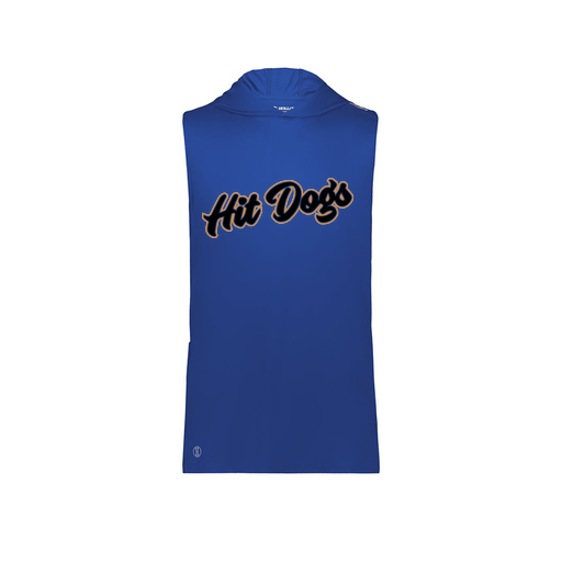 [222590.060.XS-LOGO2] Men's CoolDry Sleeveless Hoodie (Adult XS, Royal, Logo 2)