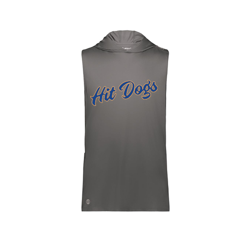 [222590.98D.XS-LOGO3] Men's CoolDry Sleeveless Hoodie (Adult XS, Gray, Logo 3)
