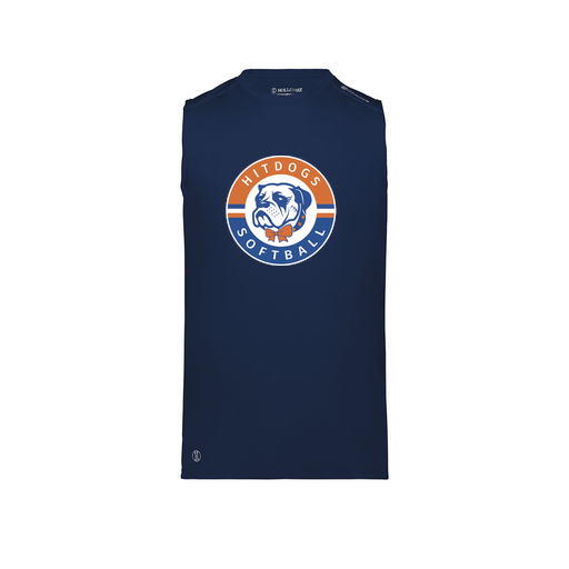 [222593.065.S-LOGO1] Men's CoolDry TankTop (Adult S, Navy, Logo 1)