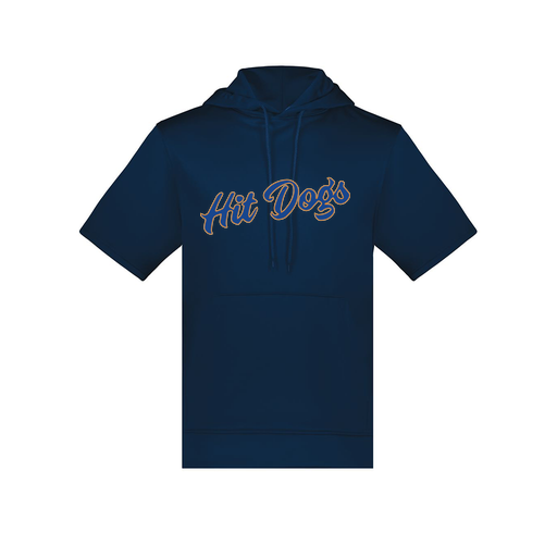 [6871.065.S-LOGO3] Men's Dri Fit Short Sleeve Hoodie (Adult S, Navy, Logo 3)