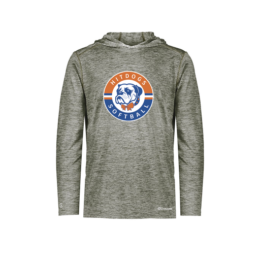 [FOLHCGGY-AS-LOGO1] Decker Men's Charge Hoodie (Adult S, Gray, Logo 1)