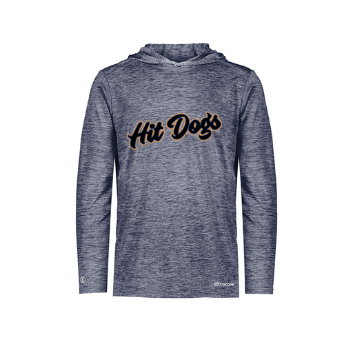 [FOLHCGNV-YS-LOGO2] Decker Youth Charge Hoodie (Youth S, Navy, Logo 2)