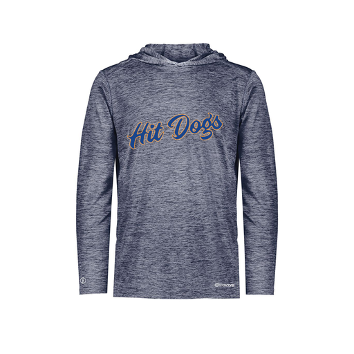 [CUS-DFW-CHGHOOD-PER-LSL-NVY-YS-LOGO3] Youth Charge Hoodie (Youth S, Navy, Logo 3)