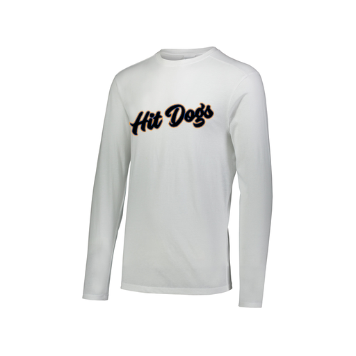 [FTLCUBWH-AXS-LOGO2] Decker Men's Tri-Blend T-Shirt - Long Sleeve (Adult XS, White, Logo 2)