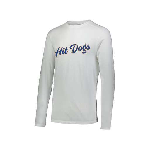 [FTLCUBWH-AXS-LOGO3] Decker Men's Tri-Blend T-Shirt - Long Sleeve (Adult XS, White, Logo 3)