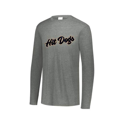 [FTLCUBGY-AXS-LOGO2] Decker Men's Tri-Blend T-Shirt - Long Sleeve (Adult XS, Gray, Logo 2)