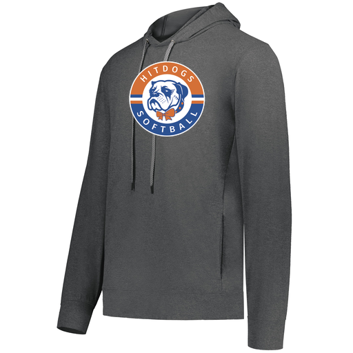 [222598.013.S-LOGO1] Men's Ventura Thin Knit Hoodie (Adult S, Gray, Logo 1)