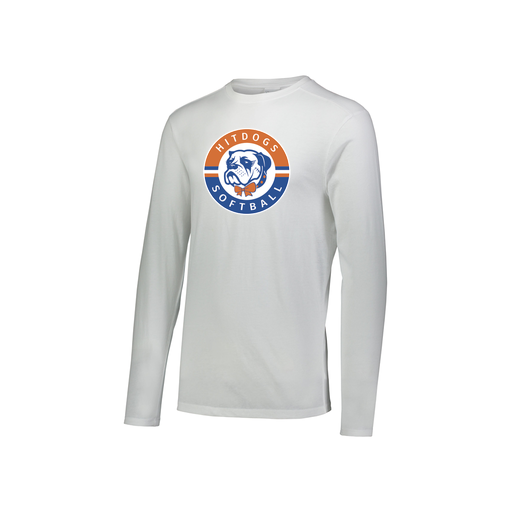 [3076.005.S-LOGO1] Youth LS Ultra-blend T-Shirt (Youth S, White, Logo 1)