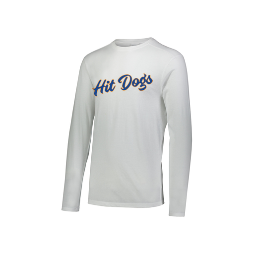 [3076.005.S-LOGO3] Youth LS Ultra-blend T-Shirt (Youth S, White, Logo 3)