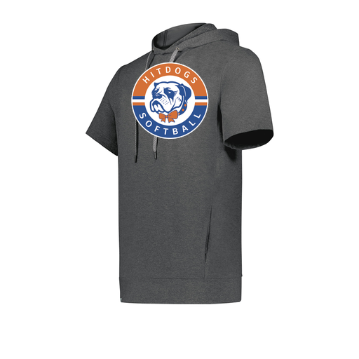 [222605-GRY-YS-LOGO1] YOUTH VENTURA SOFT KNIT SHORT SLEEVE HOODIE (Youth S, Gray, Logo 1)